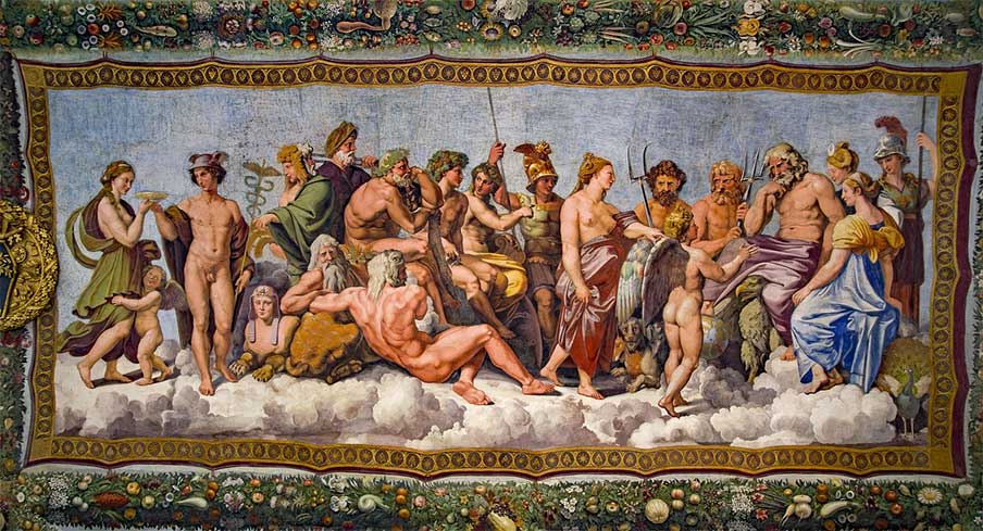 Villa Farnesina - Lodžie Amora a Psyché