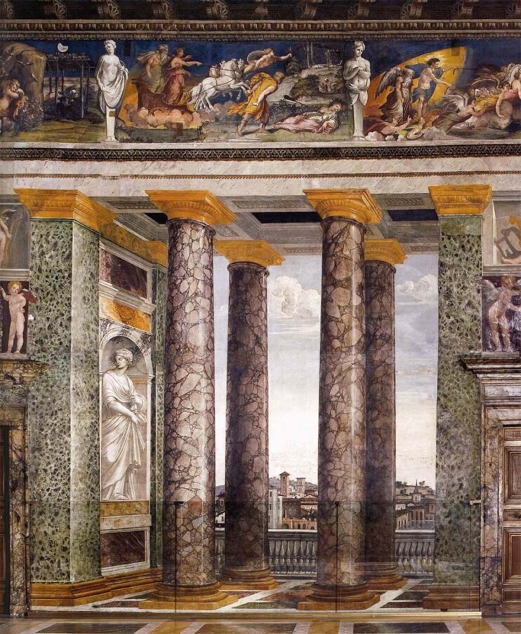 Villa Farnesina - Sál Perspektiv