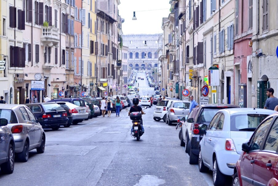 Parkování v Římě