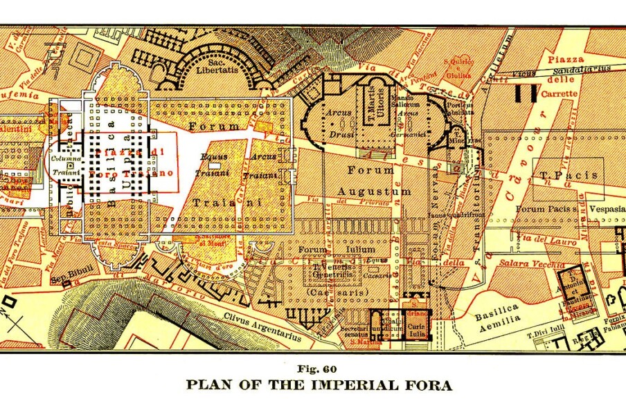 Plán císařských fór (Fori Imperiali)