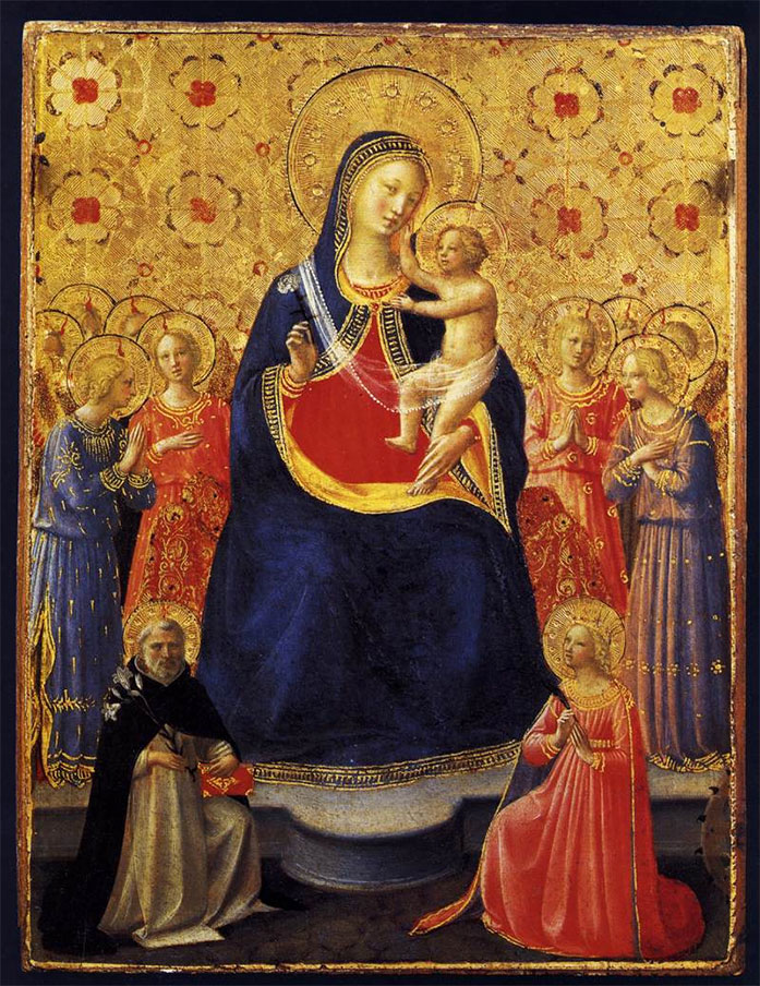 Dominikem a sv. Kateřinou Alexandrijskou - Fra Angelico